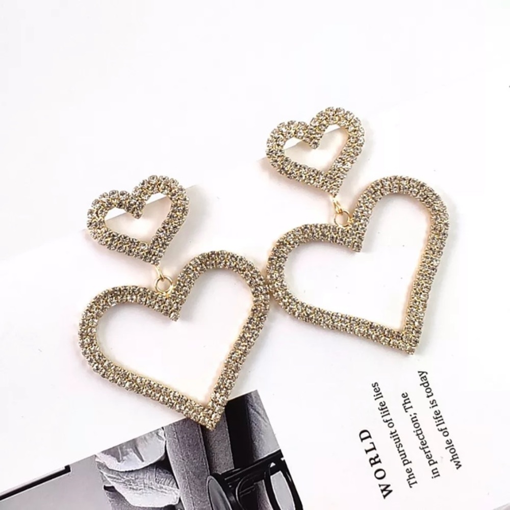 Love Earring Reative Simple temperament heart